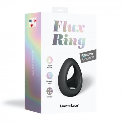 Love to Love Flux ring stretchy cock ring black