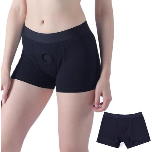 Strap-on harness, for men and women, boxer briefs