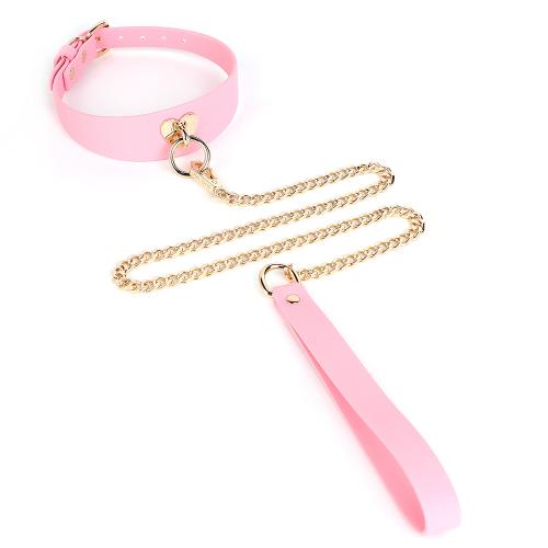 Barbie Pink Leather Neck Collar