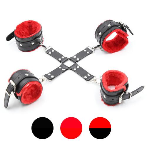 Fur Lined Wrist Restraints & Ankle Restraints Kit