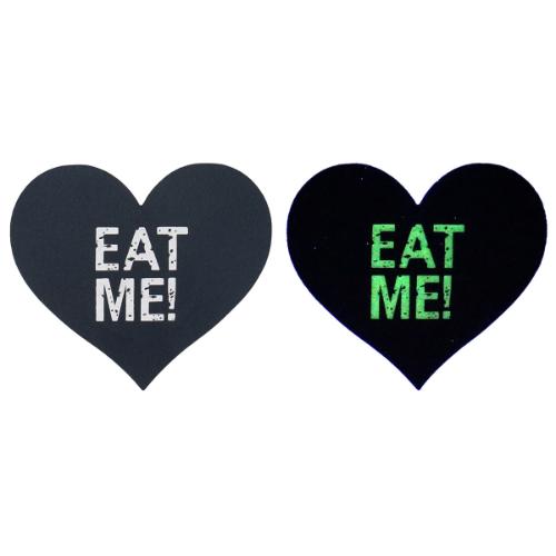 Glow In The Dark Eat Me Heart Nipple Cover