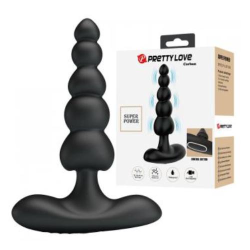 PRETTY LOVE CORBAN vibrating Anal beads silicone plug