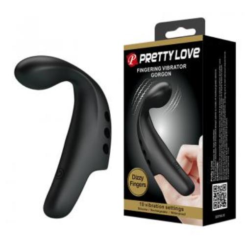 PRETTY LOVE FINGERING VIBRATOR GORGON BLACK. Δονητης δακτυλων