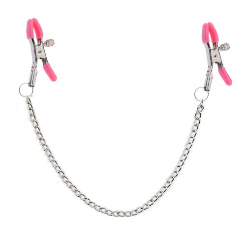 Bondage Adjustable Nipple Clamps Pink
