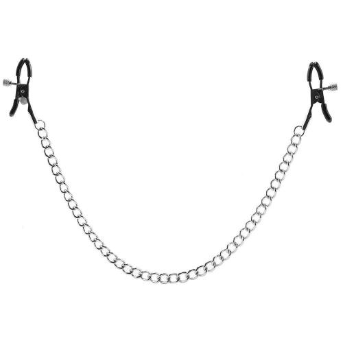 Bondage Adjustable Nipple Clamps Black