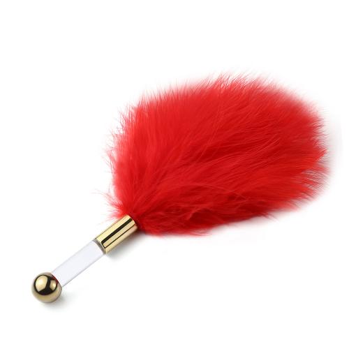 Tease Golden Rod Feather Tickler Red