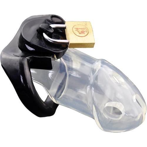 Rikers Locking Chastity Device - Clear