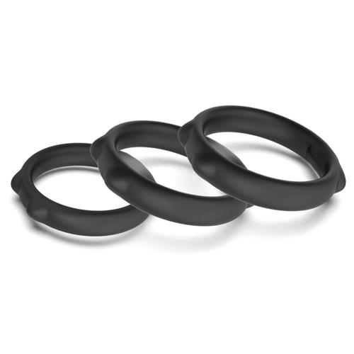 Cat Silicone Cock Ring Set Black