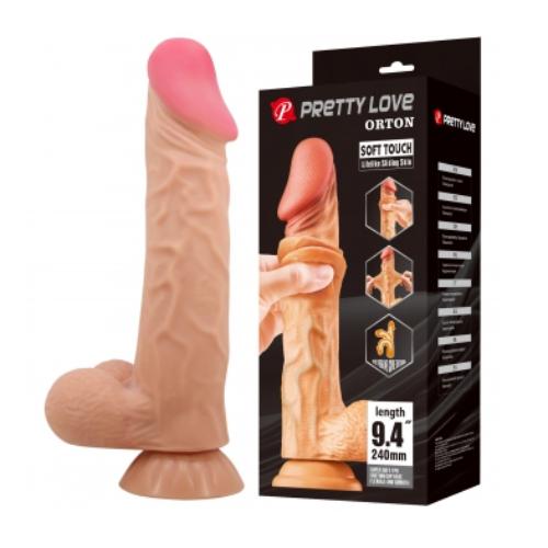 Pretty Love - Orton - Sliding Skin 24 cm (Ø 5 cm) - Nude