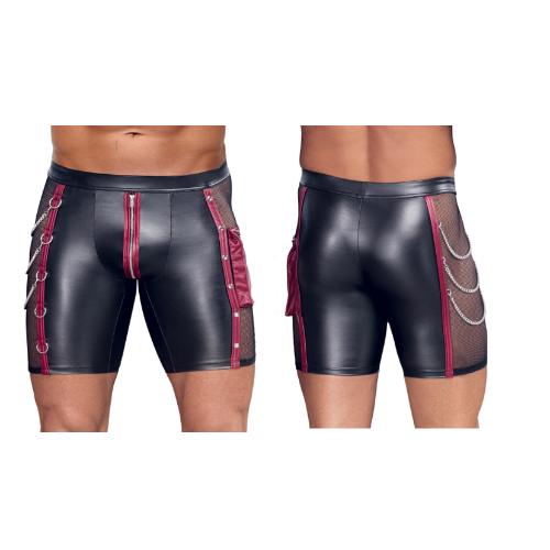 Tight-fitting, emphasising pants Cool matte look, net at the sides