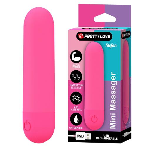 PRETTY LOVE STEFAN mini vibrating bullet PINK