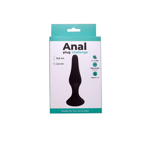 Fantasy - Classic Anal Plug - Black, Silicone Small