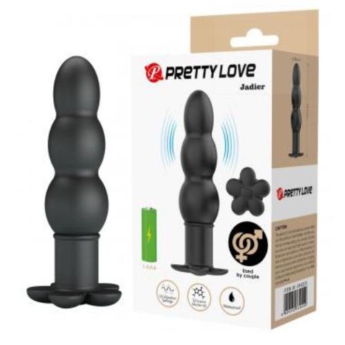PRETTY LOVE Jadier vibrating beaded anal plug