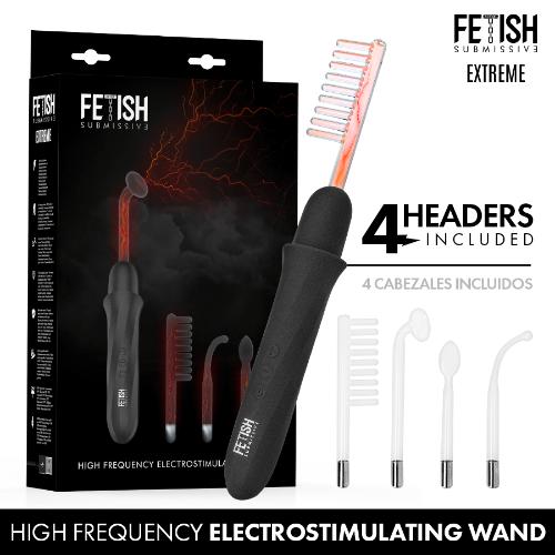 Fetish Submissive - High Frequency Electro-Stimulation Wand Vibrator