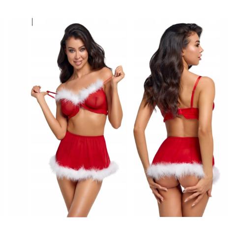 Cottelli X-Mas Top+skirt - L/XL