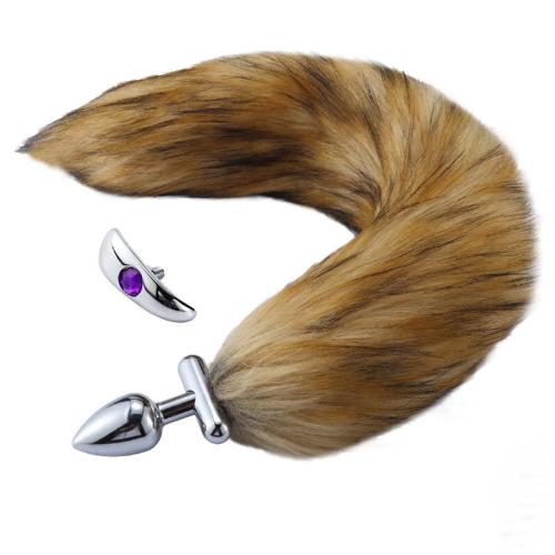 Convertible Fox Tail Plug Brown