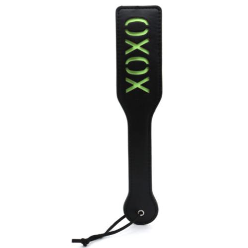 Luminous Spanking Fun XOXO Paddle Black